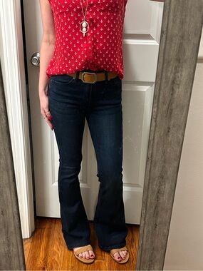 KanCan Dark Blue Flare Stretch Jeans